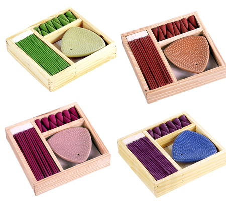 Incense Kit in Wooden Box